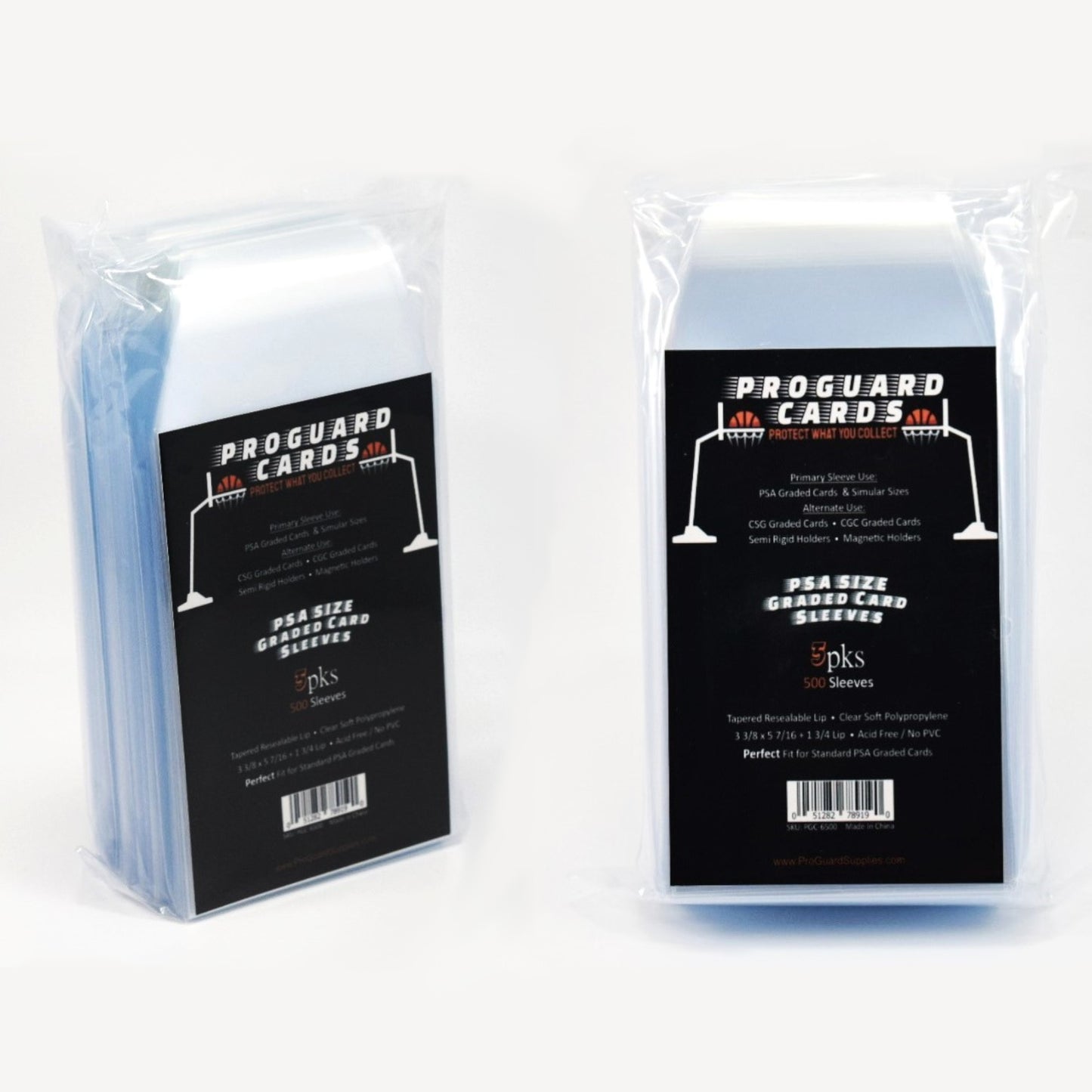 PSA Graded Card Sleeves Perfect Snug Fit for PSA Slabs & More Resealable Lip