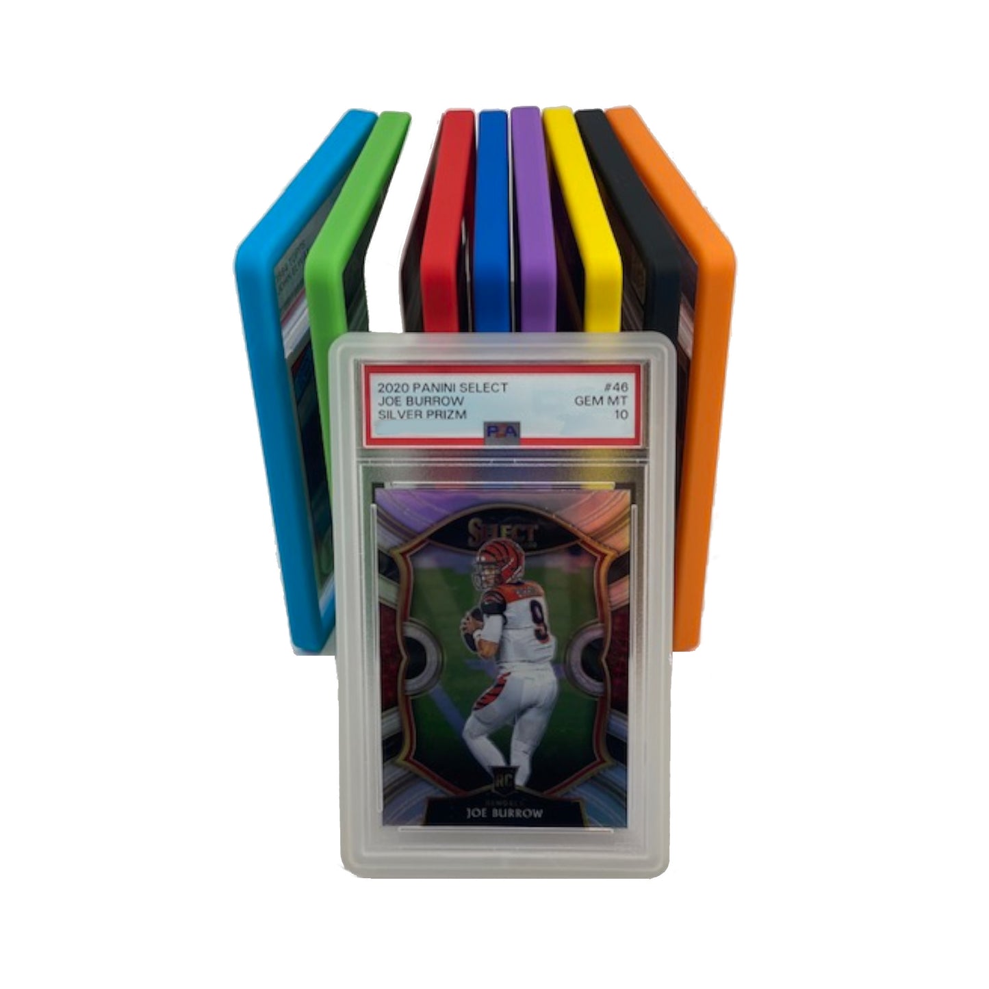 10pk PSA Slab Guards for Standard Graded PSA Slabs 12 Colors - Exact Fit, Matte Finish