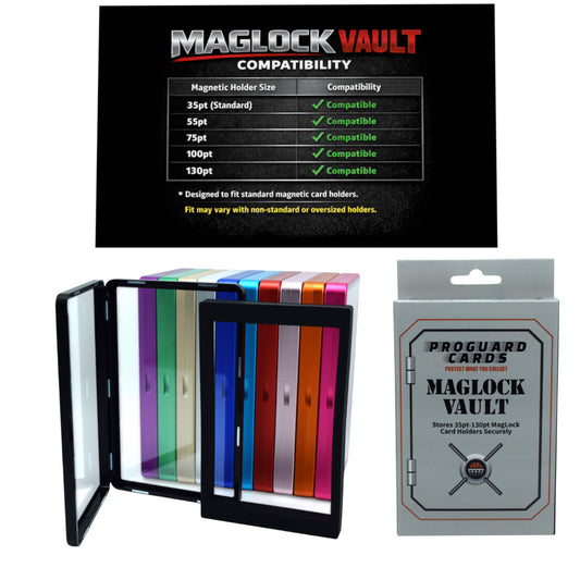 MagLock Vault Stores 35pt - 130pt Mags Securely - Protective Case with 11 Color Choices