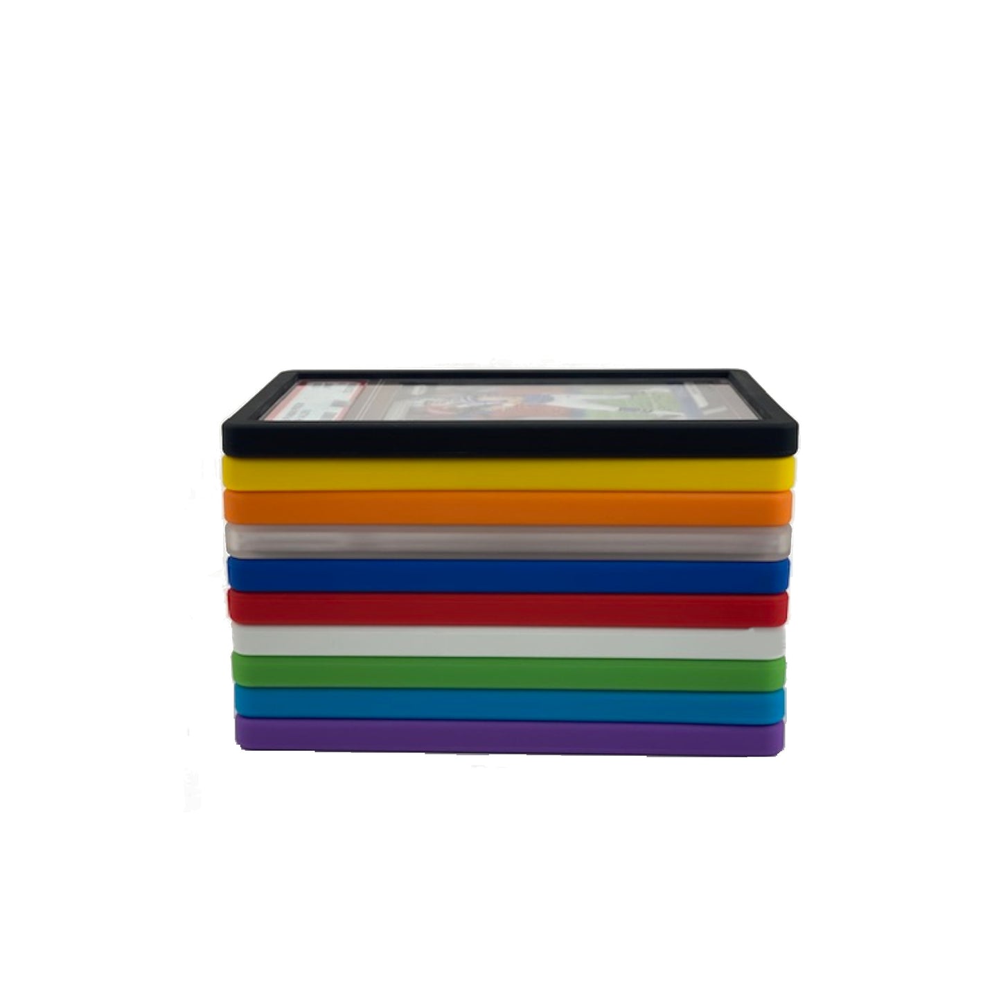 10pk PSA Slab Guards for Standard Graded PSA Slabs 12 Colors - Exact Fit, Matte Finish