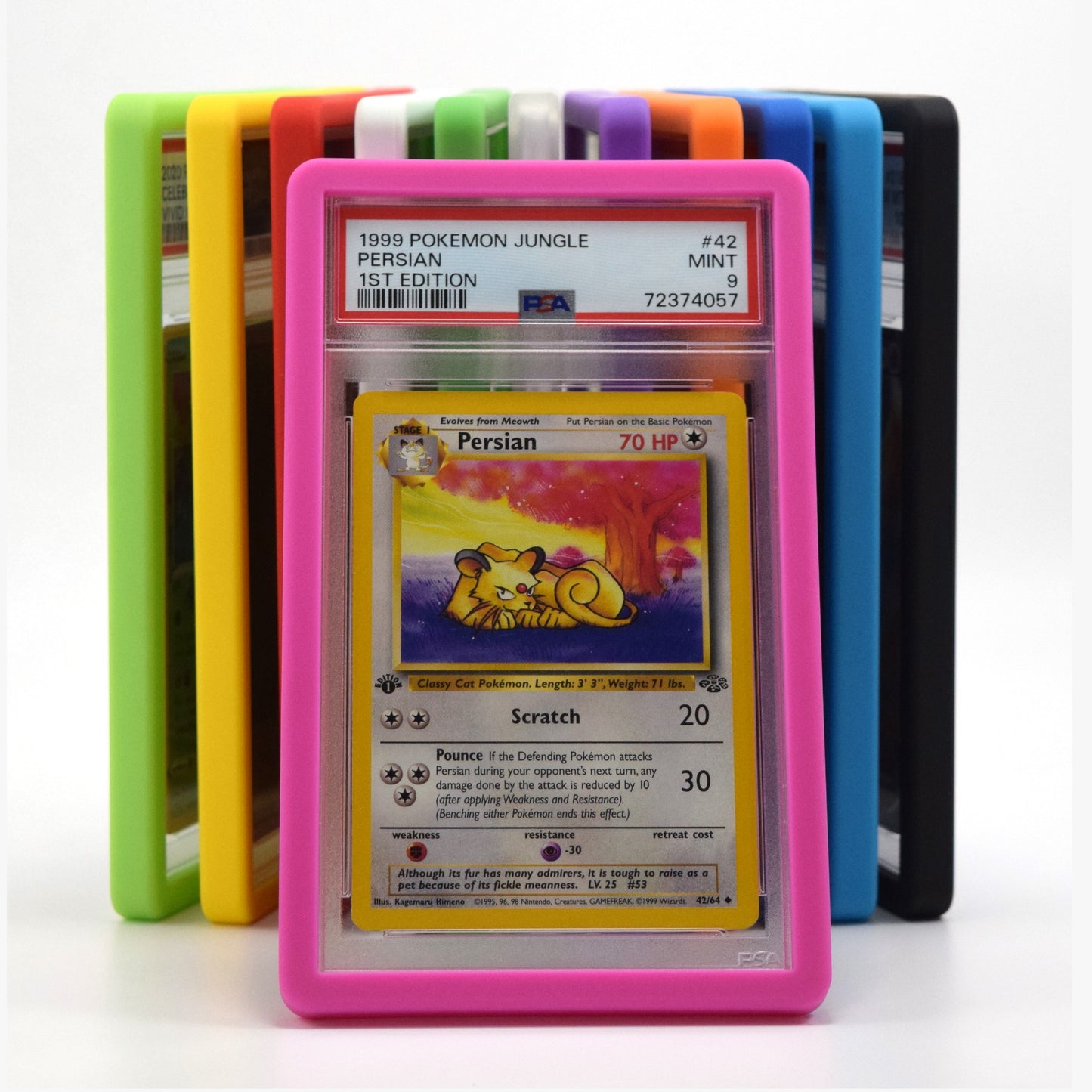 PSA Slab Guard for Standard Graded PSA Slabs 12 Colors - Exact Fit, Matte Finish