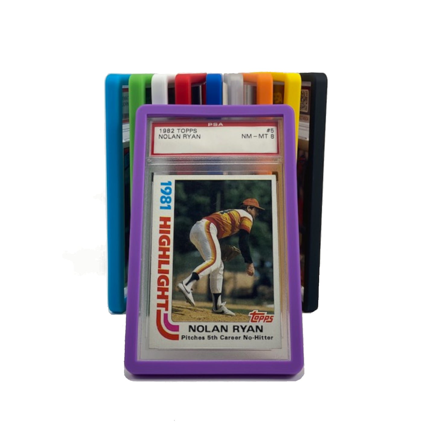 10pk PSA Slab Guards for Standard Graded PSA Slabs 12 Colors - Exact Fit, Matte Finish