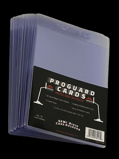 50 Semi-Rigid Card Holders PSA BGS Grading Submission Holders & Storin PROGUARD CARDS 50 Semi-Rigid Card Holders PSA BGS Grading Submission Holders & Storin PROGUARD CARDS