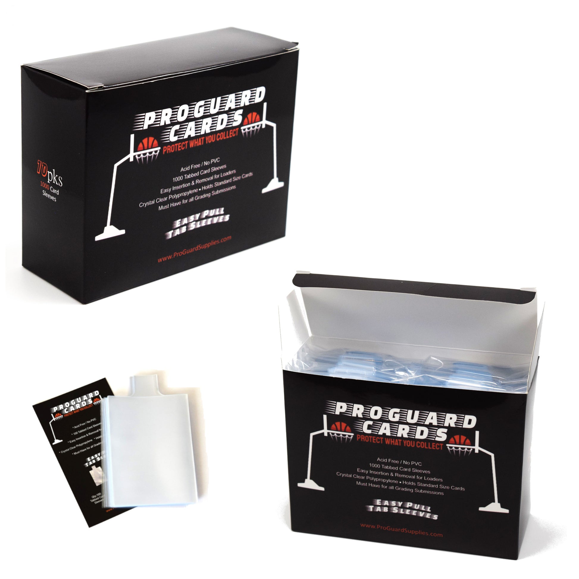 card sleeve with pull tab Easy Pull Tabbed Card Sleeves for Top Loaders & Semi Rigid Holders – PROGUARD CARDS