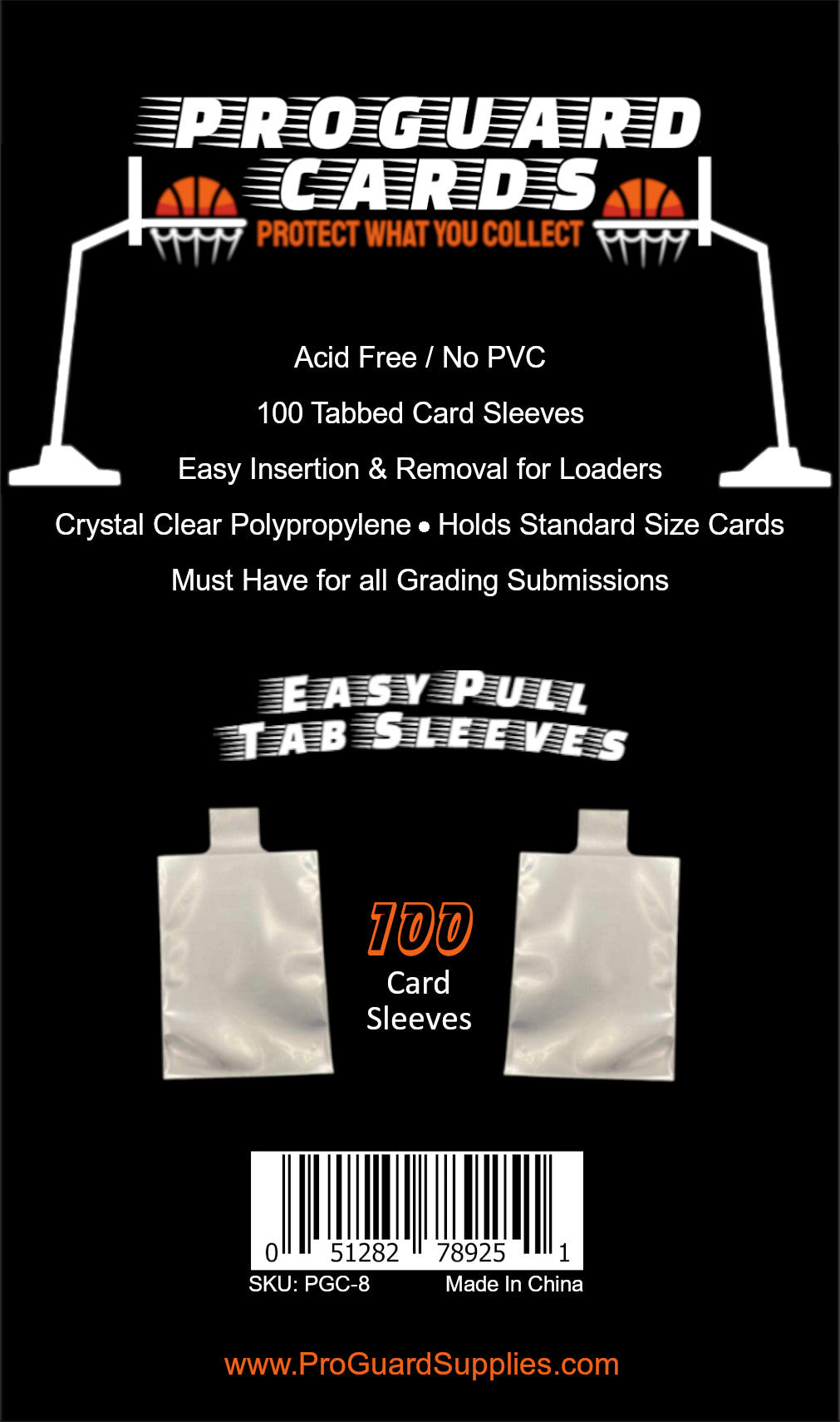 Easy Pull Tabbed Card Sleeves for Top Loaders & Semi Rigid Holders