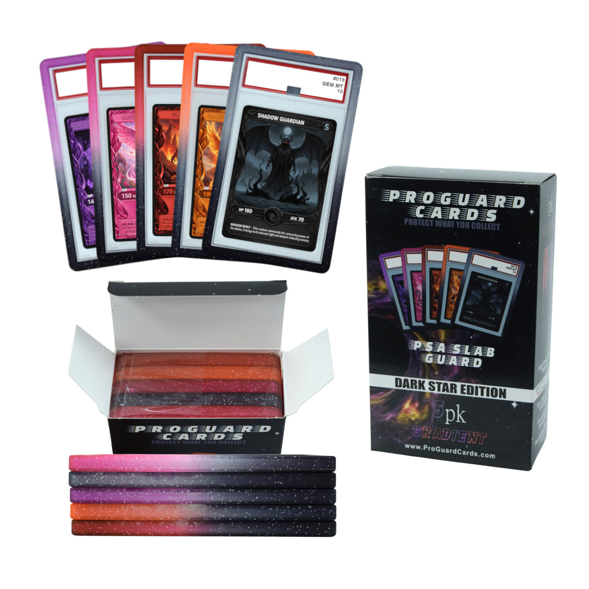 5pk Gradient PSA Slab Guards for Standard Graded PSA Slabs