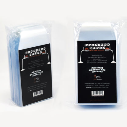 PSA Graded Card Sleeves Perfect Snug Fit for PSA Slabs & More Resealable Lip