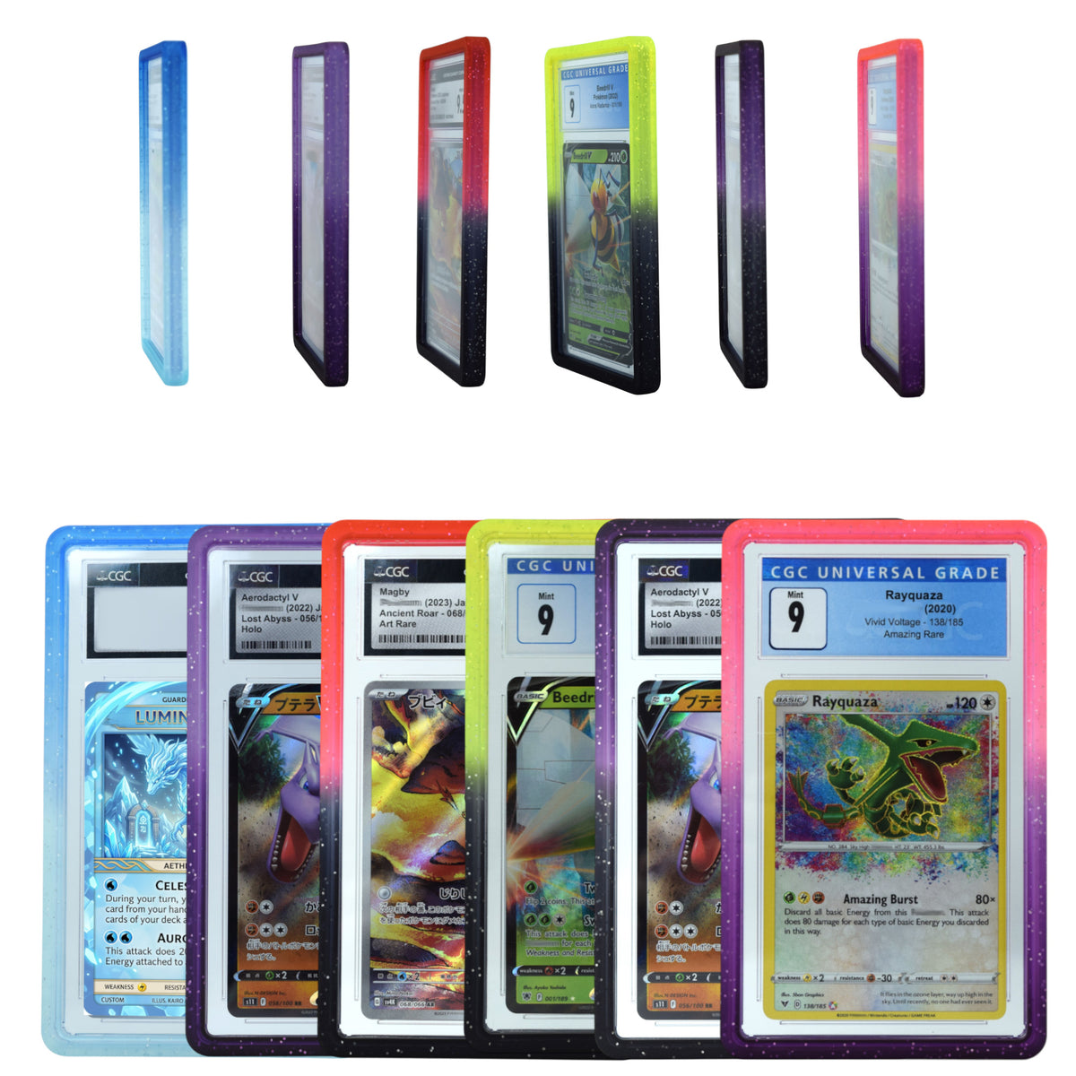 Gradient CGC Slab Guards for Standard Graded CGC Slabs 7 Color Options or Multicolor
