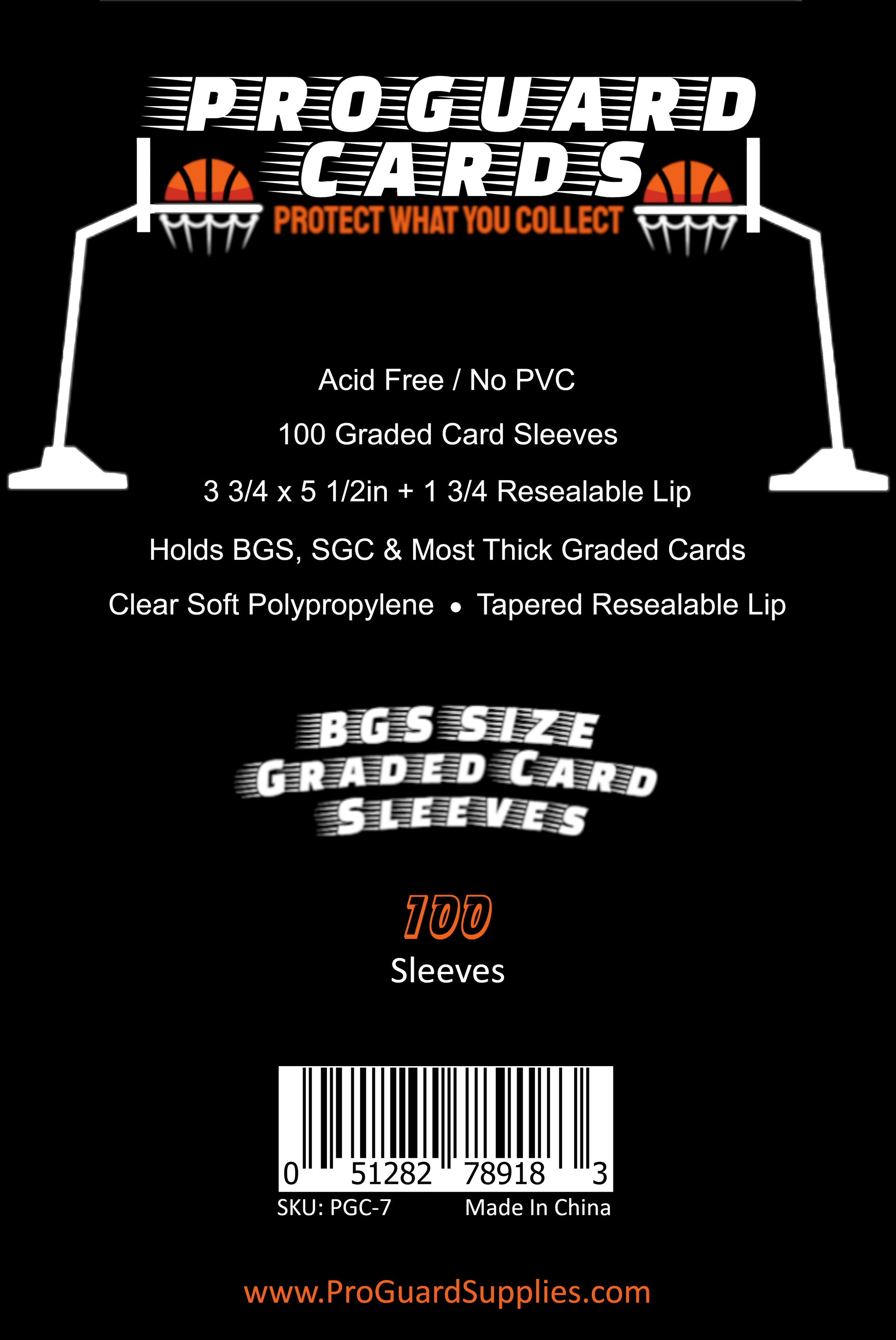 BGS Graded Card Sleeves | Fits BGS & SGC Standard Slabs PROGUARD CARDS BGS Graded Card Sleeves | Fits BGS & SGC Standard Slabs PROGUARD CARDS