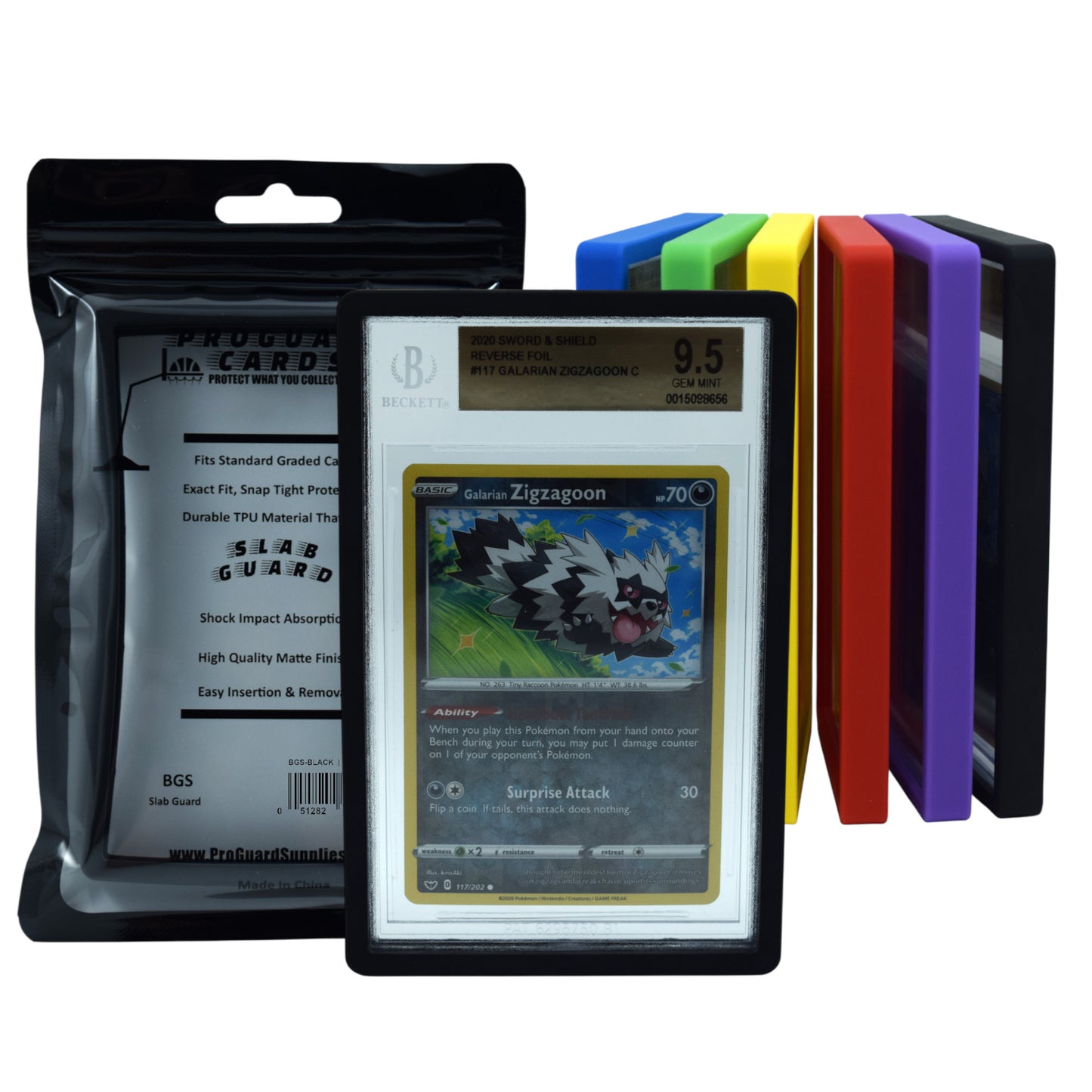 BGS Slab Guard for Standard Graded BGS Slabs 7 Color Options or MultiColor - Exact Fit, Matte Finish