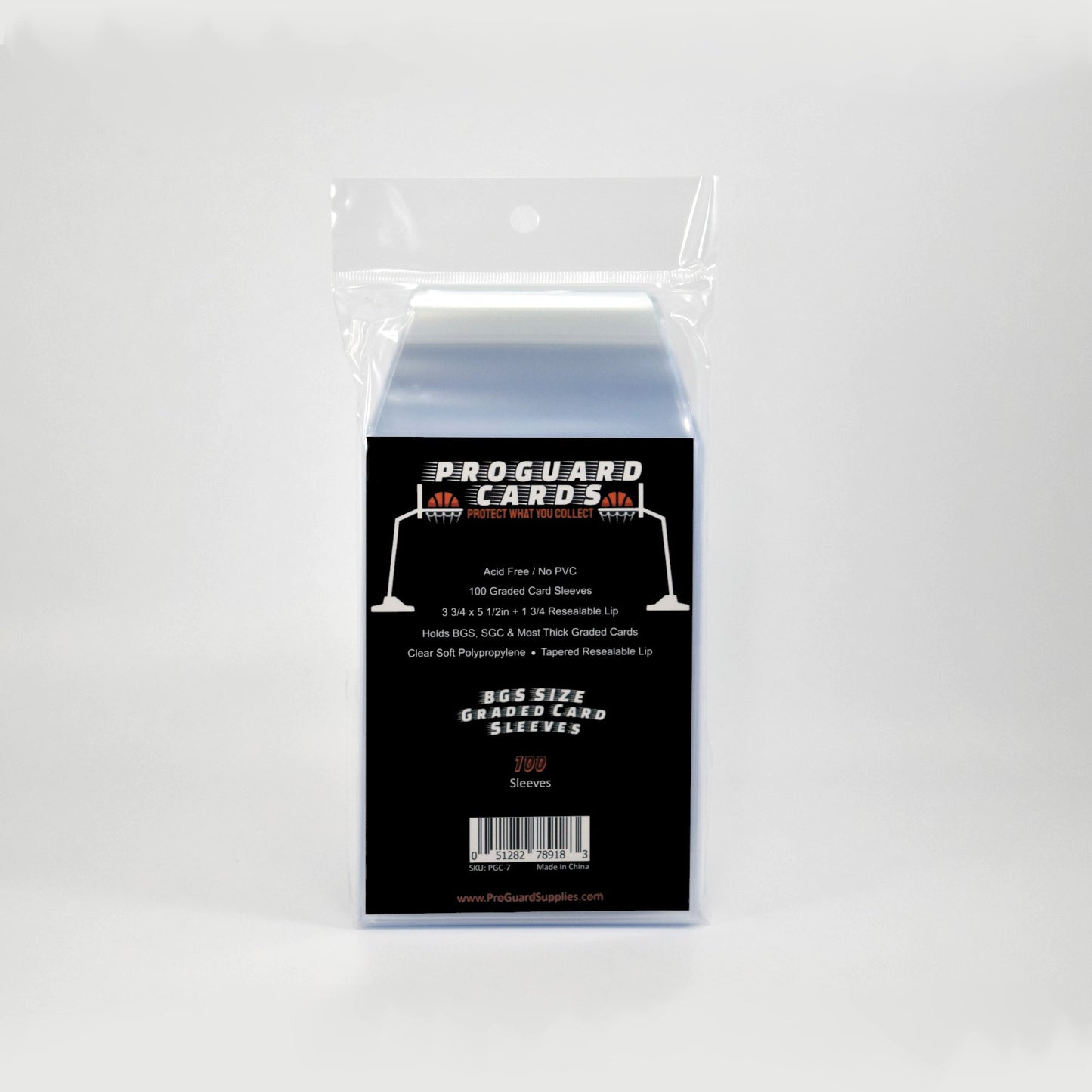 sgc graded card sleeves Semi Rigid Holder resealable flap BGS Graded Card Sleeves |