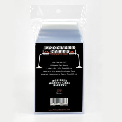 BGS Graded Card Sleeves | Fits BGS & SGC Standard Slabs