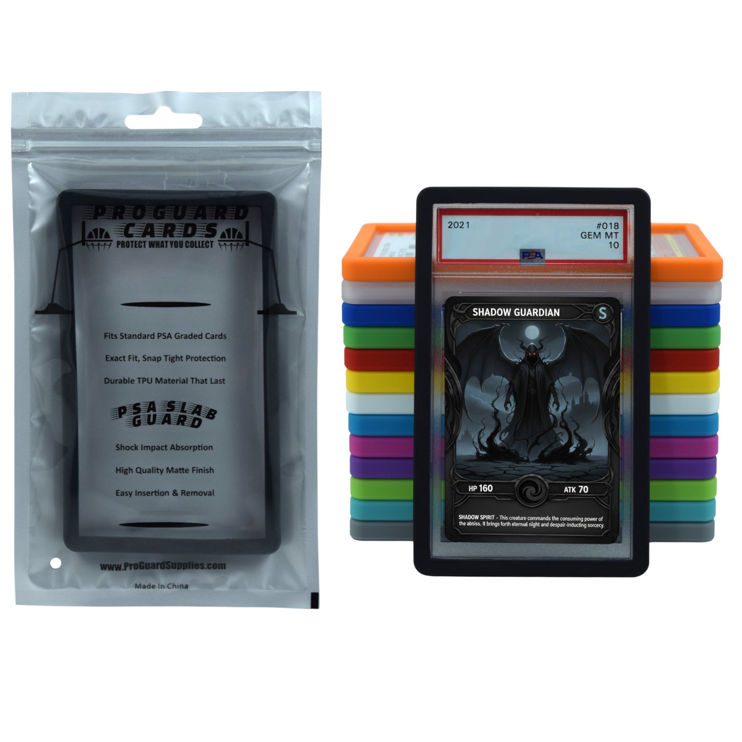 PSA Slab Guard for Standard Graded PSA Slabs 14 Colors - Exact Fit, Matte Finish