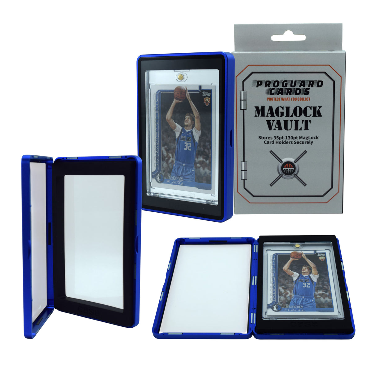 MagLock Vault Stores 35pt - 130pt Mags Securely - Protective Case with 11 Color Choices
