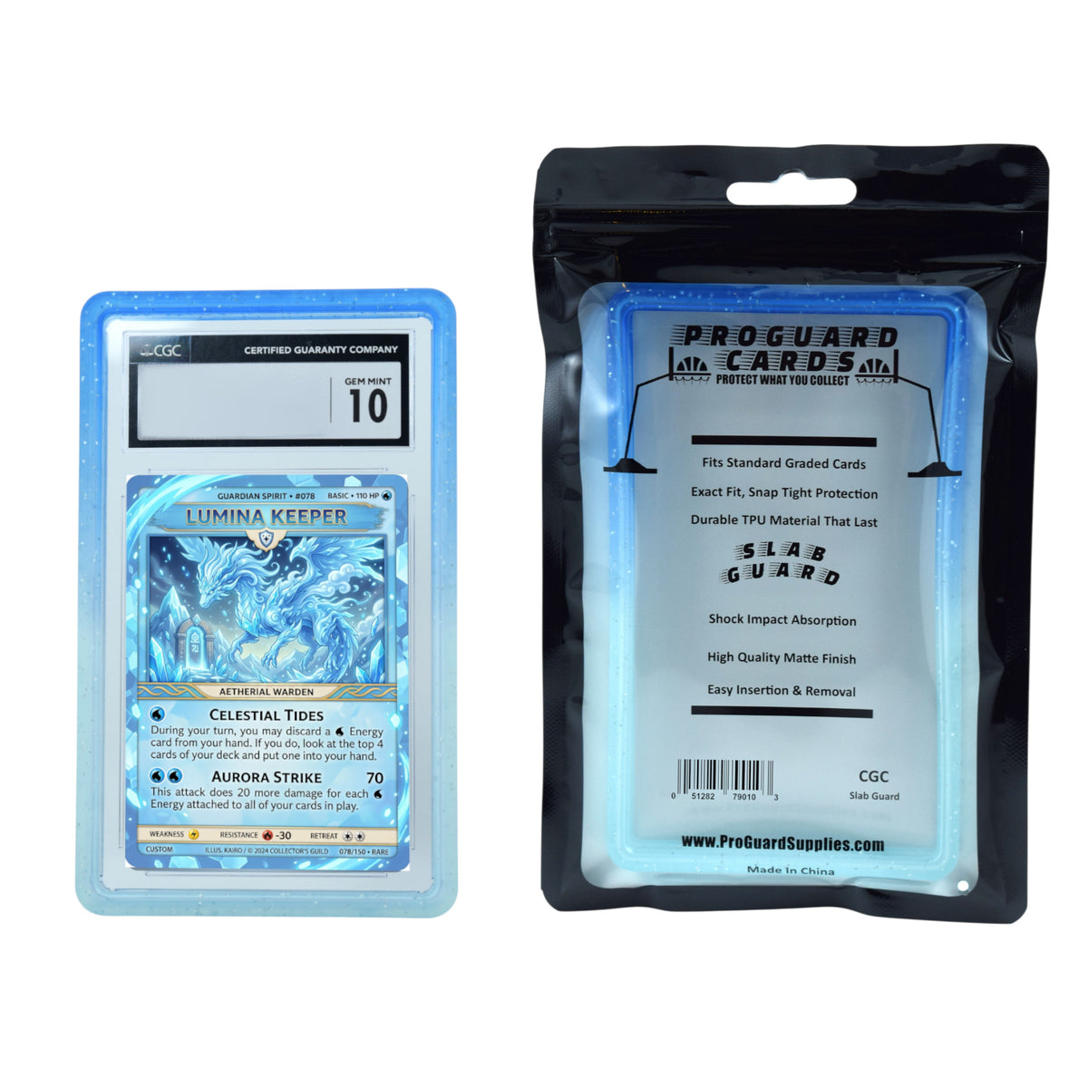 Gradient CGC Slab Guards for Standard Graded CGC Slabs 7 Color Options or Multicolor