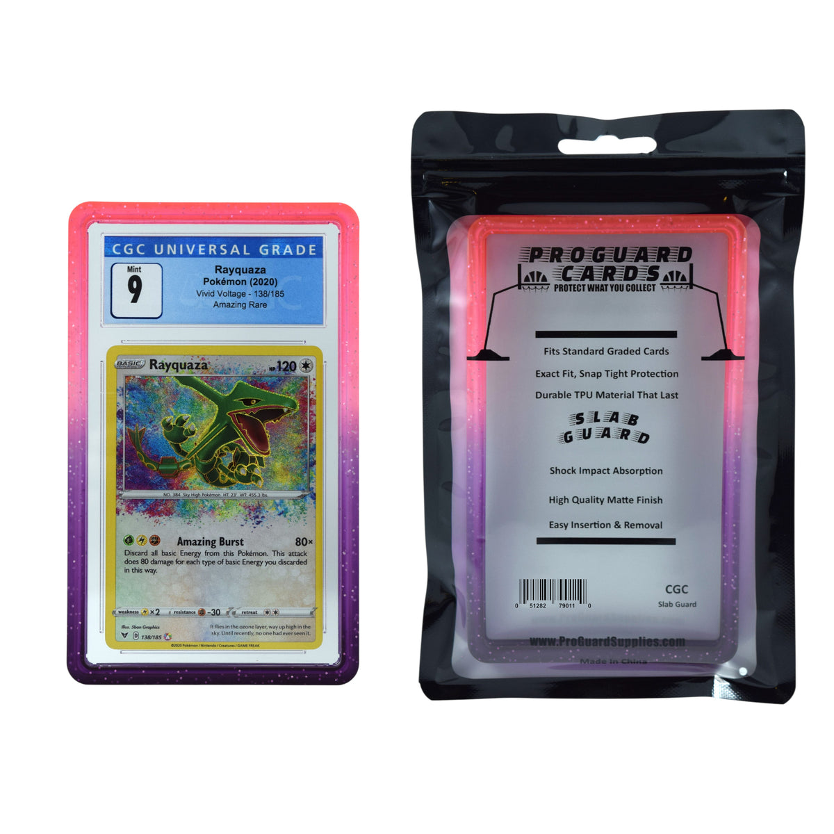 Gradient CGC Slab Guards for Standard Graded CGC Slabs 7 Color Options or Multicolor