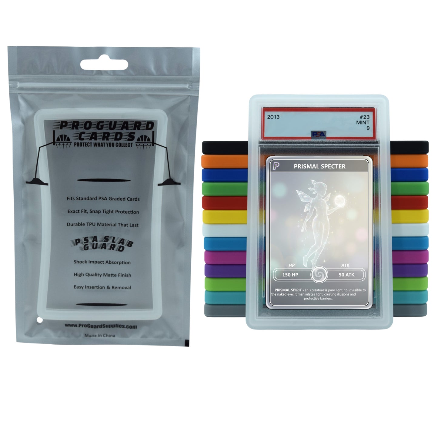 PSA Slab Guard for Standard Graded PSA Slabs 14 Colors - Exact Fit, Matte Finish