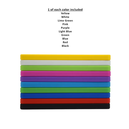 10pk PSA Slab Guards for Standard Graded PSA Slabs 12 Colors - Exact Fit, Matte Finish
