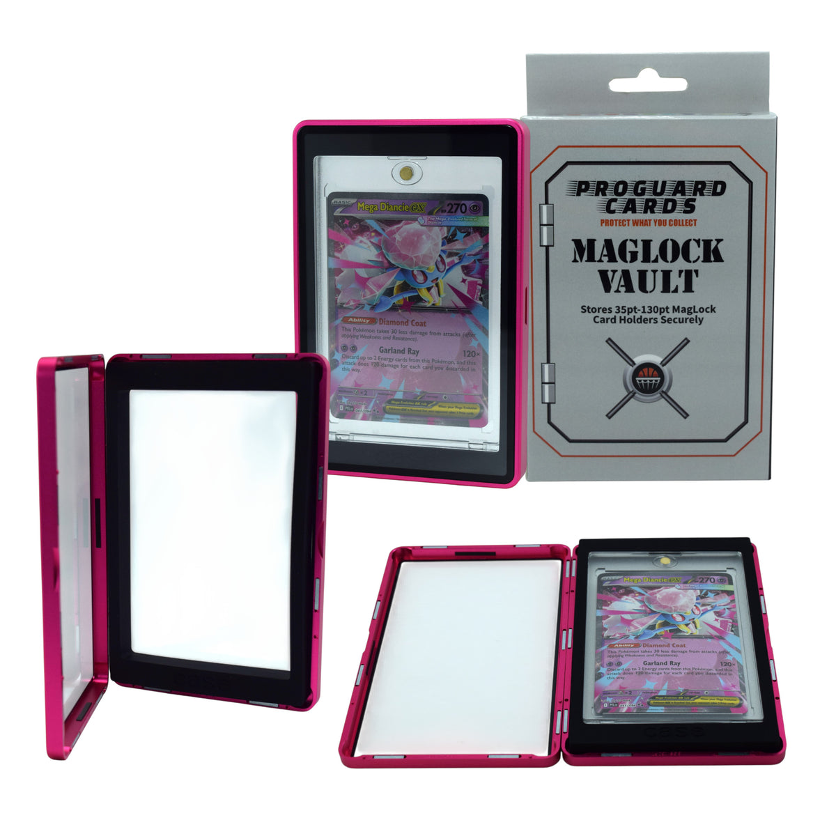 MagLock Vault Stores 35pt - 130pt Mags Securely - Protective Case with 11 Color Choices
