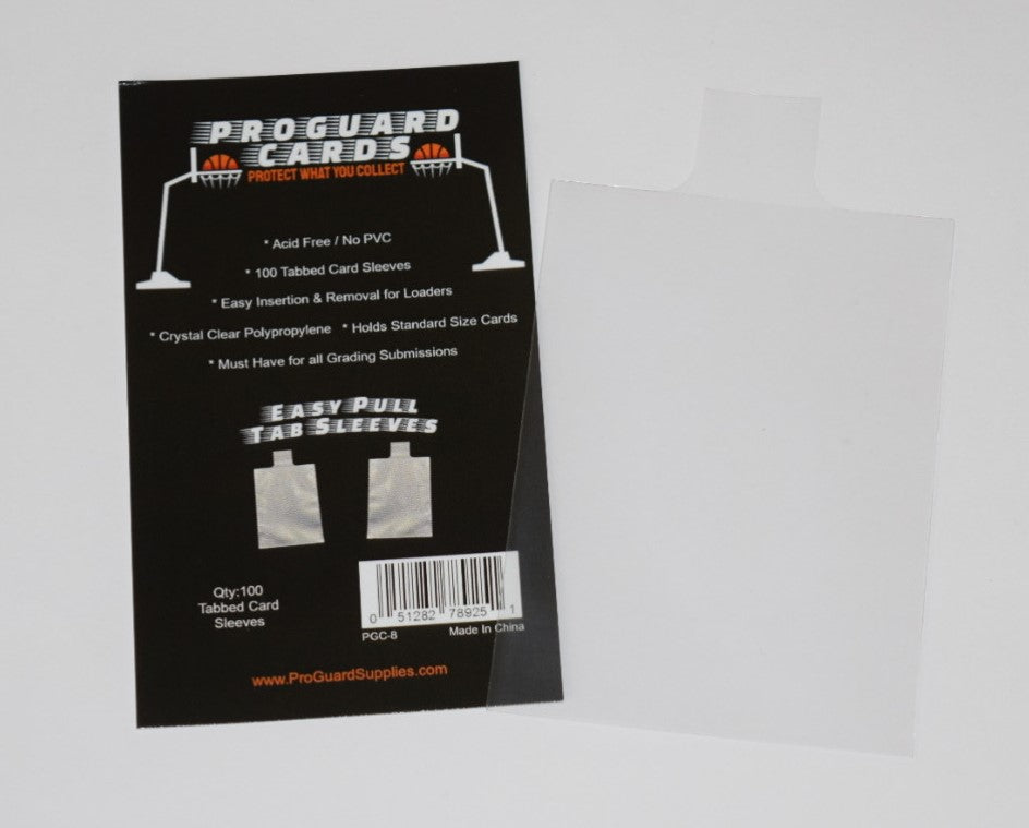 Easy Pull Tabbed Card Sleeves for Top Loaders & Semi Rigid Holders PROGUARD CARDS Easy Pull Tabbed Card Sleeves for Top Loaders & Semi Rigid Holders PROGUARD CARDS