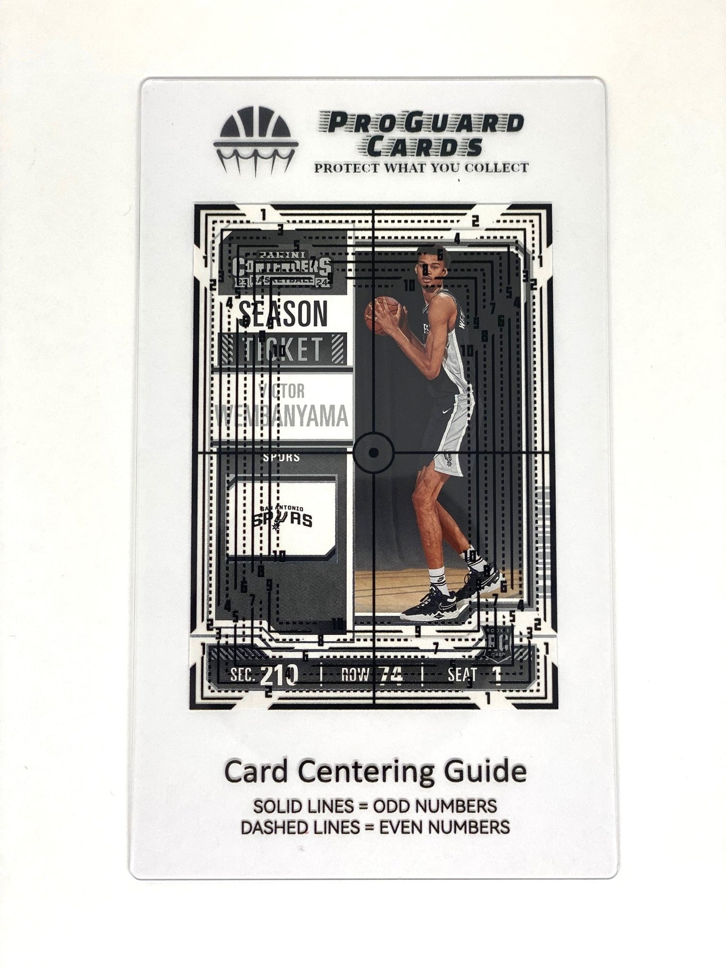 Grading Tool - Centering Tool Kit for Grading Sports Cards & Trading Cards Measuring 2.5x3.5in