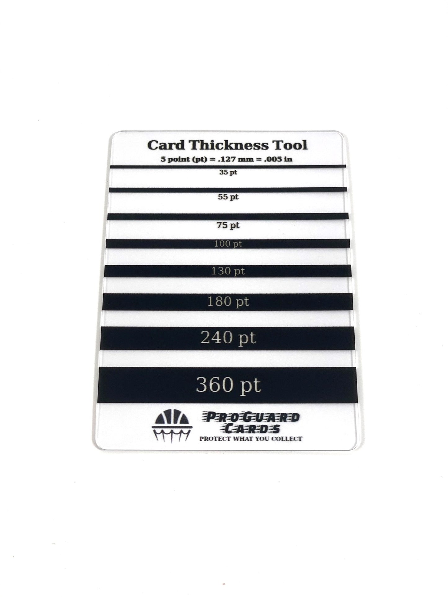 Card Thickness Tool - Gauge Tool for Trading & Sports Card Point Guide