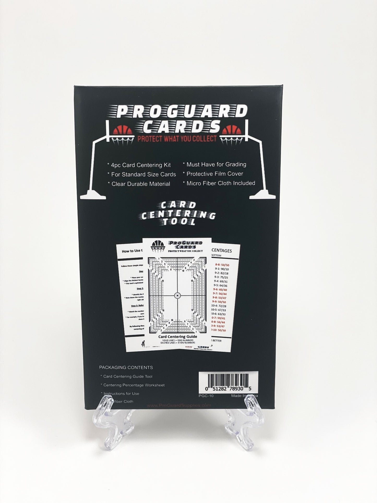 Grading Tool - Centering Tool Kit for Grading Sports Cards & Trading Cards Measuring 2.5x3.5in