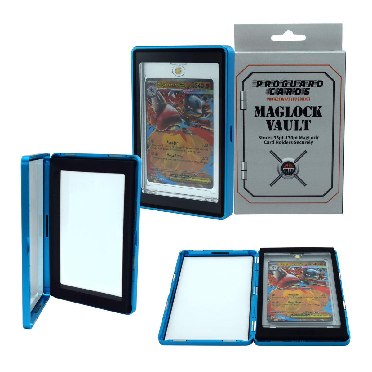 MagLock Vault Stores 35pt - 130pt Mags Securely - Protective Case with 11 Color Choices