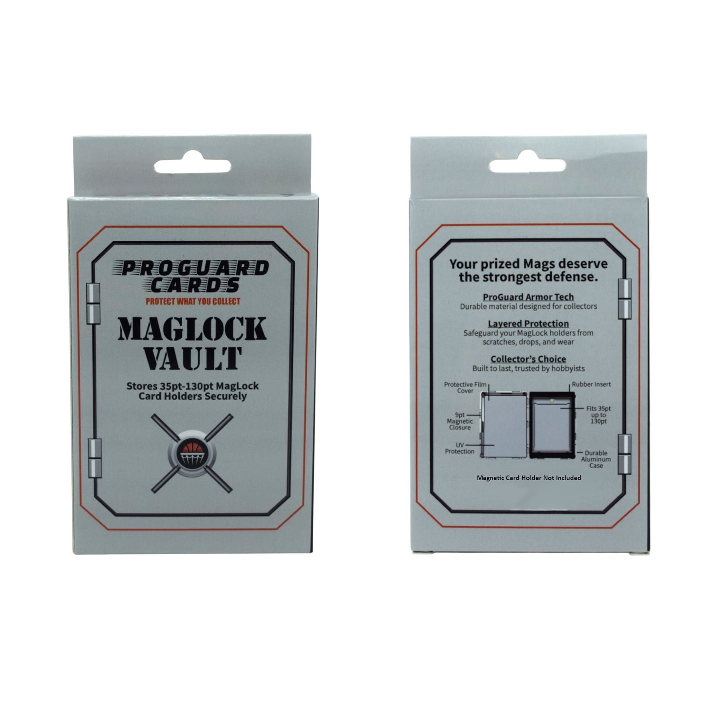 MagLock Vault Case Stores 35pt - 130pt Magnetic card holders securely