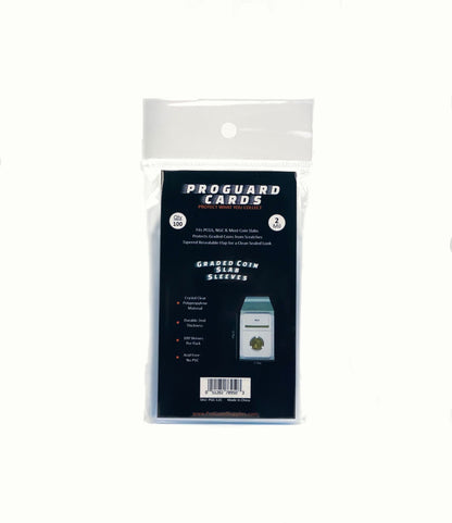 Graded Coin Slab Sleeves Resealable Tapered Flap 2Mil Thickness