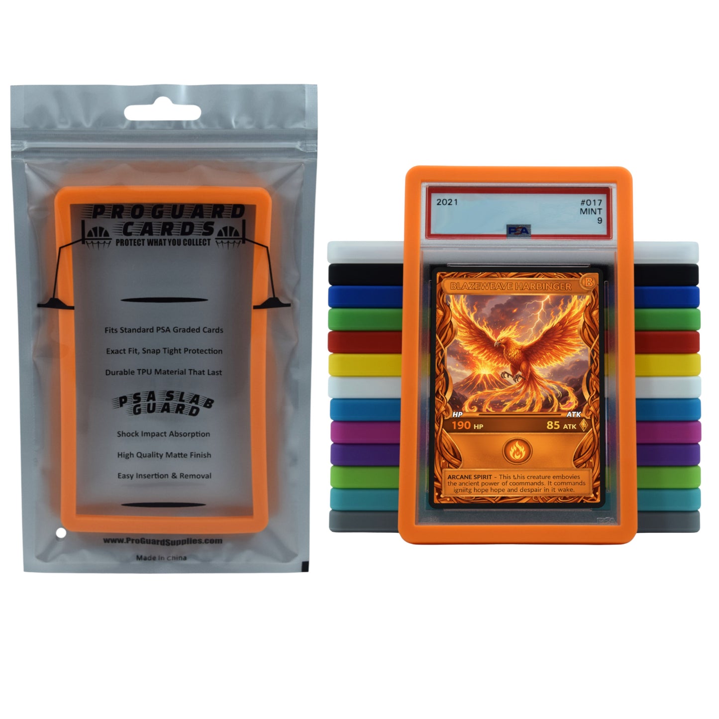 PSA Slab Guard for Standard Graded PSA Slabs 14 Colors - Exact Fit, Matte Finish