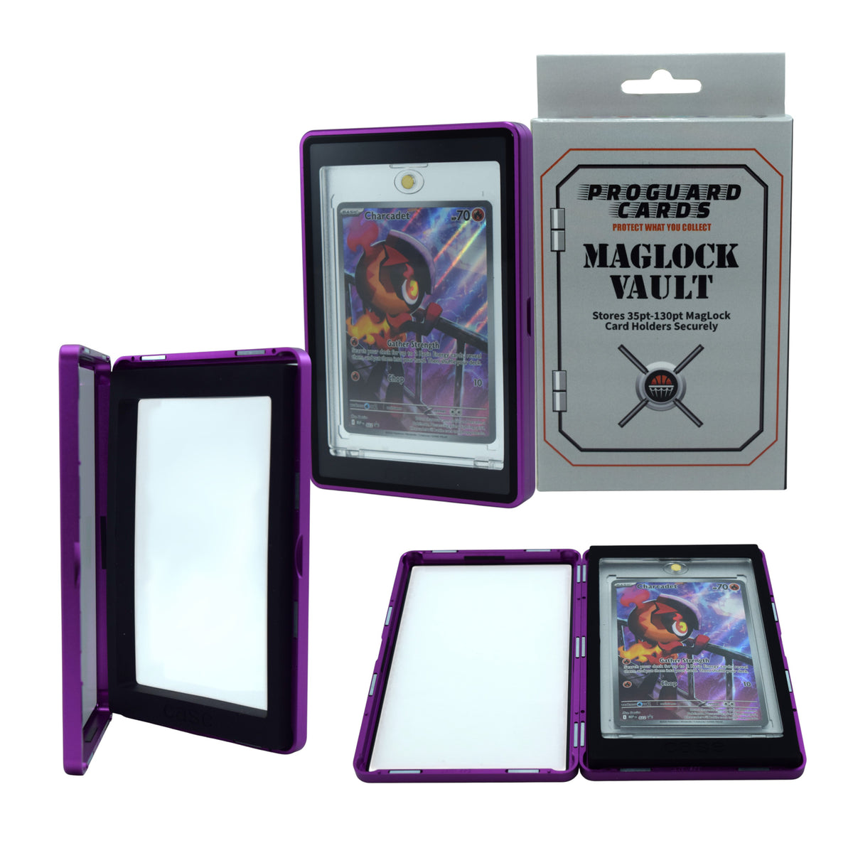 MagLock Vault Stores 35pt - 130pt Mags Securely - Protective Case with 11 Color Choices