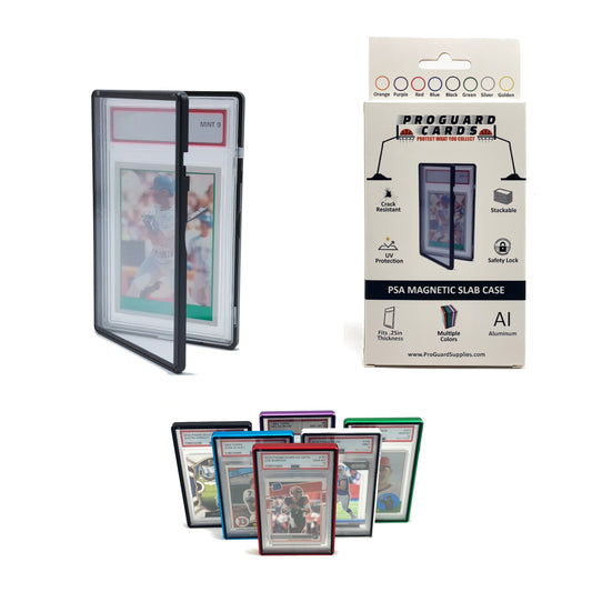 PSA Magnetic Slab Case for Standard PSA Graded Cards | Stackable Locking Design