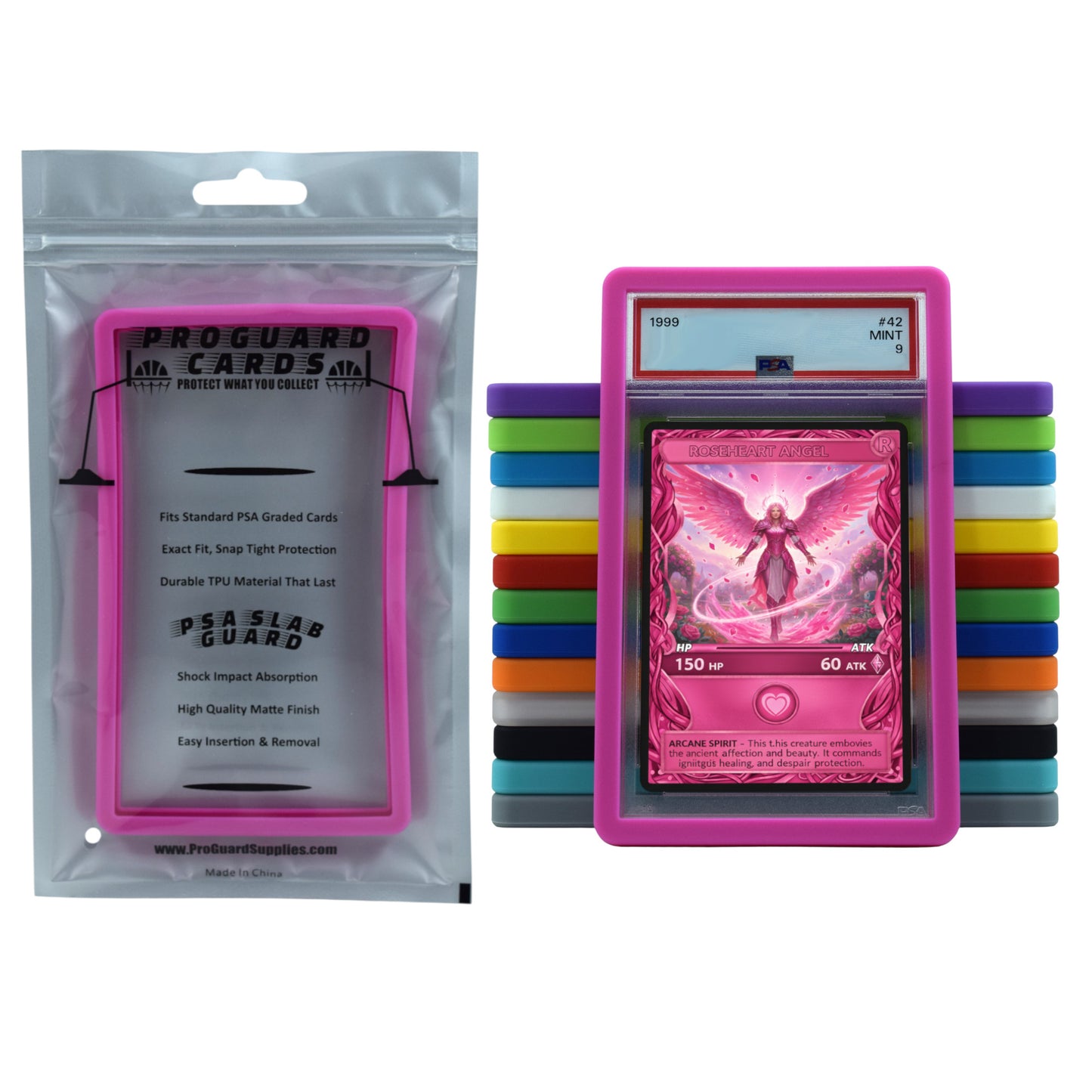 PSA Slab Guard for Standard Graded PSA Slabs 14 Colors - Exact Fit, Matte Finish