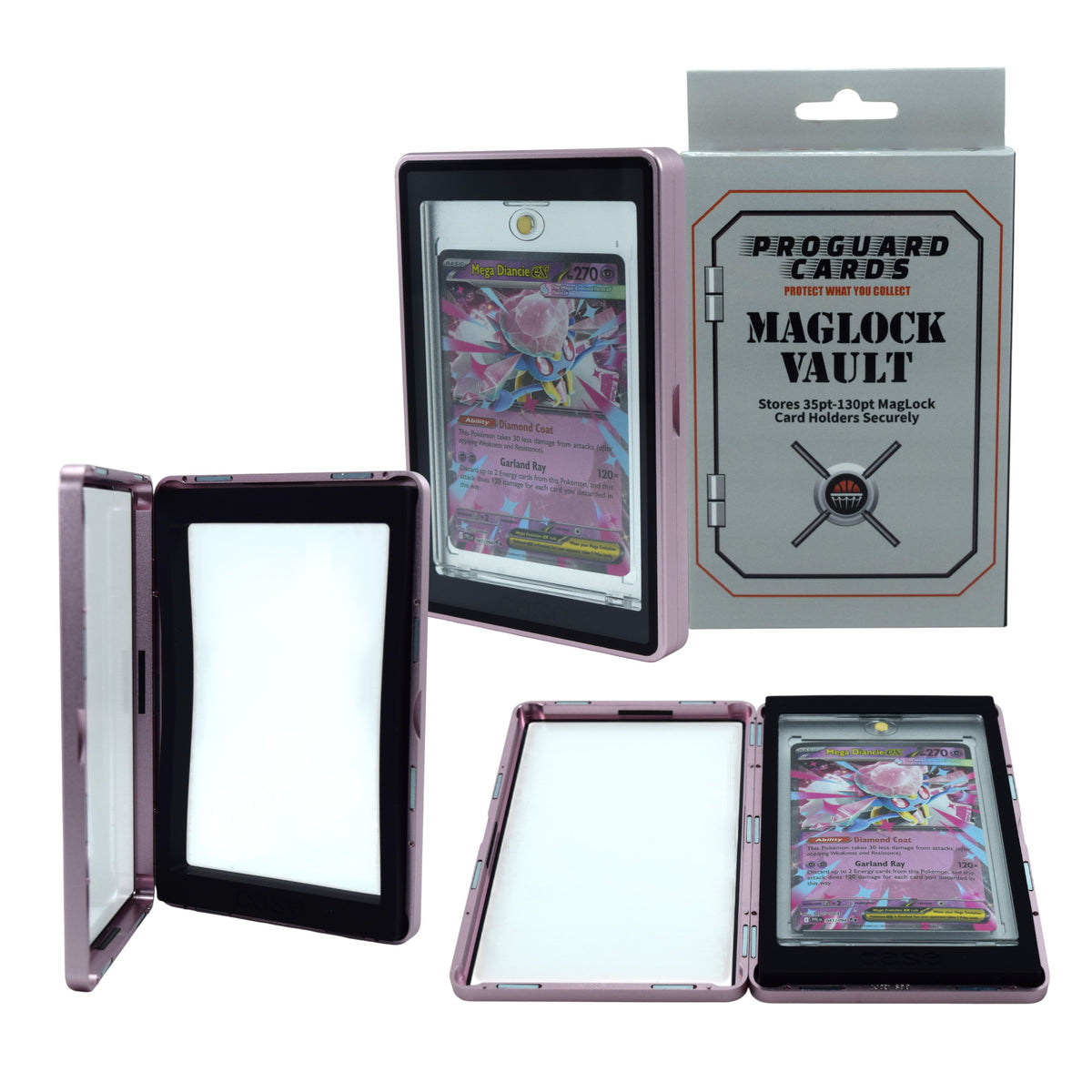 MagLock Vault Stores 35pt - 130pt Mags Securely - Protective Case with 11 Color Choices