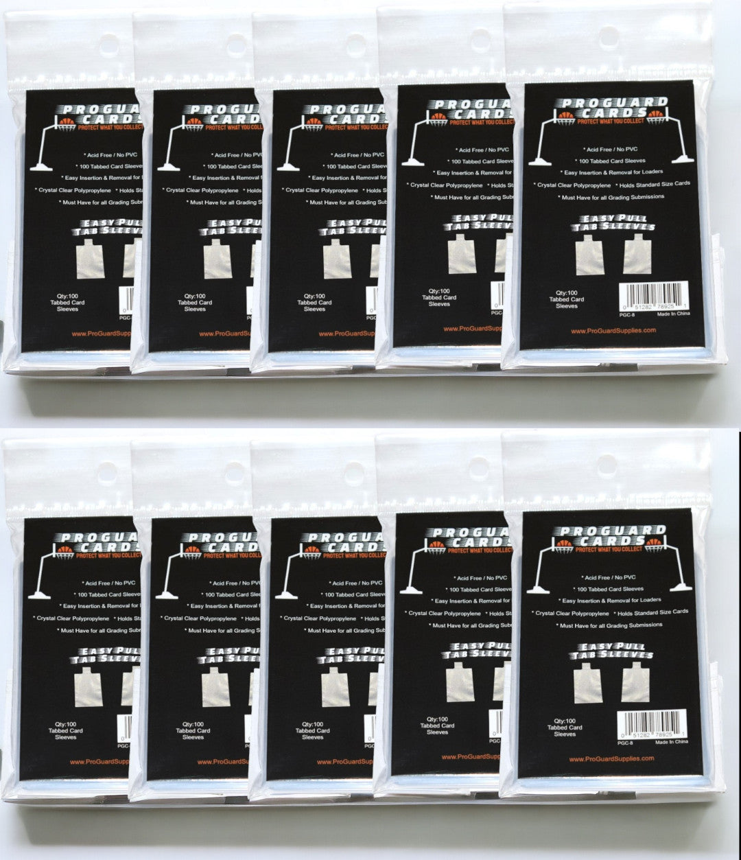 Easy Pull Tabbed Card Sleeves for Top Loaders & Semi Rigid Holders