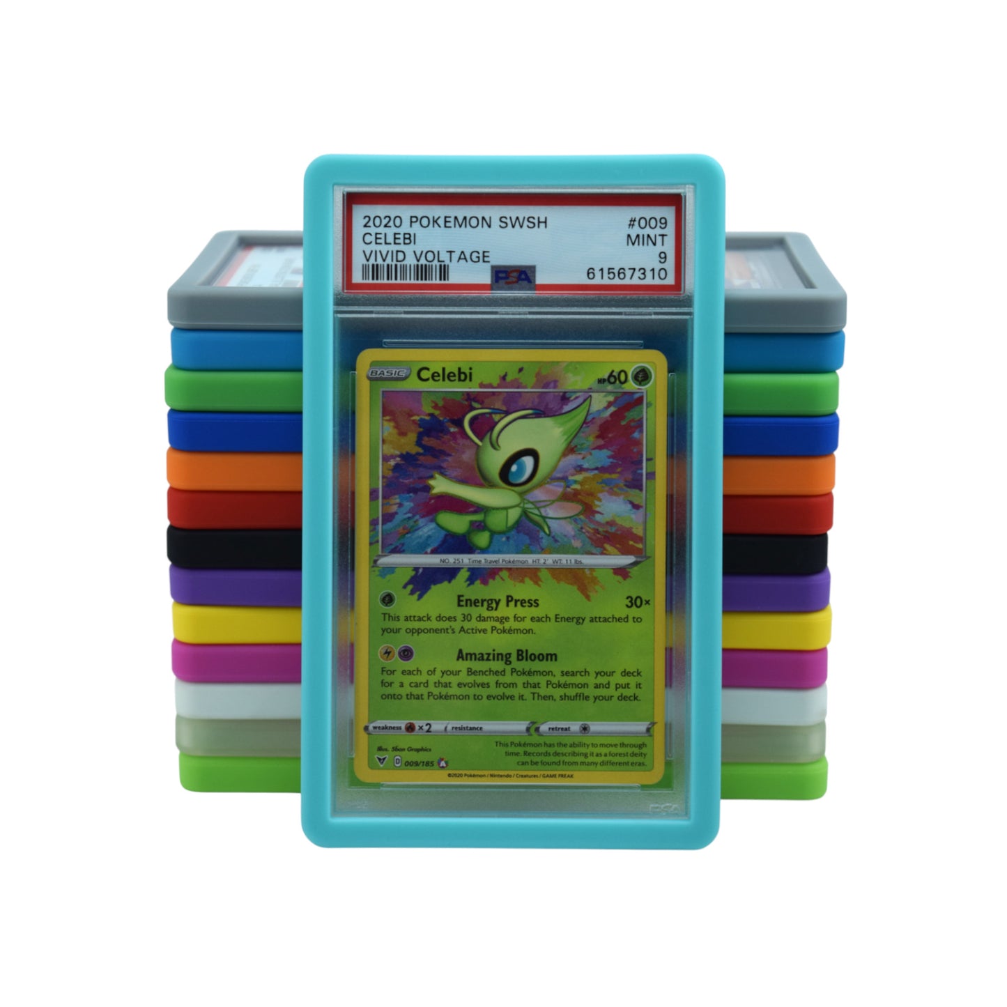 10pk PSA Slab Guards for Standard Graded PSA Slabs 14 Color Options - Exact Fit, Matte Finish