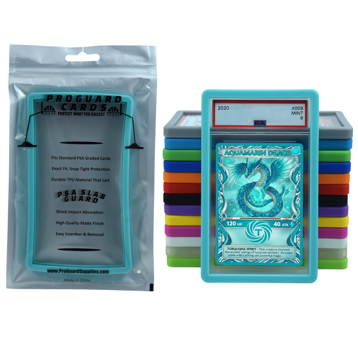 PSA Slab Guard for Standard Graded PSA Slabs 14 Colors - Exact Fit, Matte Finish