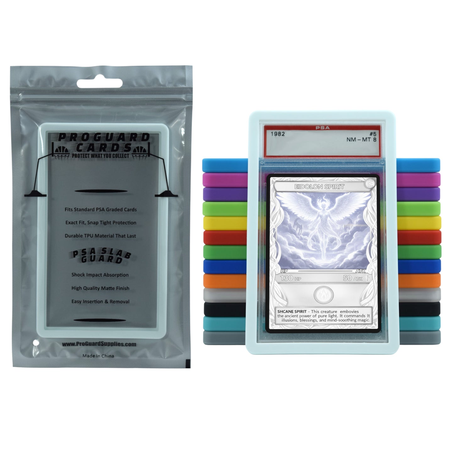 PSA Slab Guard for Standard Graded PSA Slabs 14 Colors - Exact Fit, Matte Finish