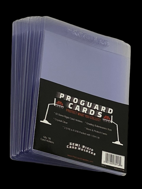 50 Semi-Rigid Card Holders PSA BGS Grading Submission Holders & Storing Cards